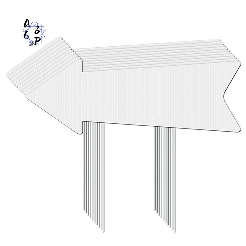 Yard Sign Blank - A68P-Directional Arrows Signs With Stakes, 4