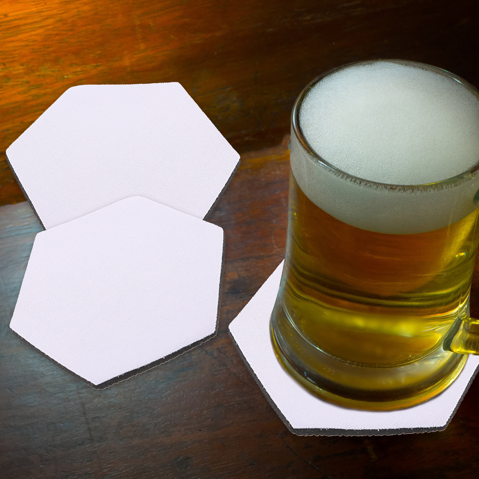Coaster Sublimation Blank - 10Pcs Heat Transfer Coasters Sublimation Blank