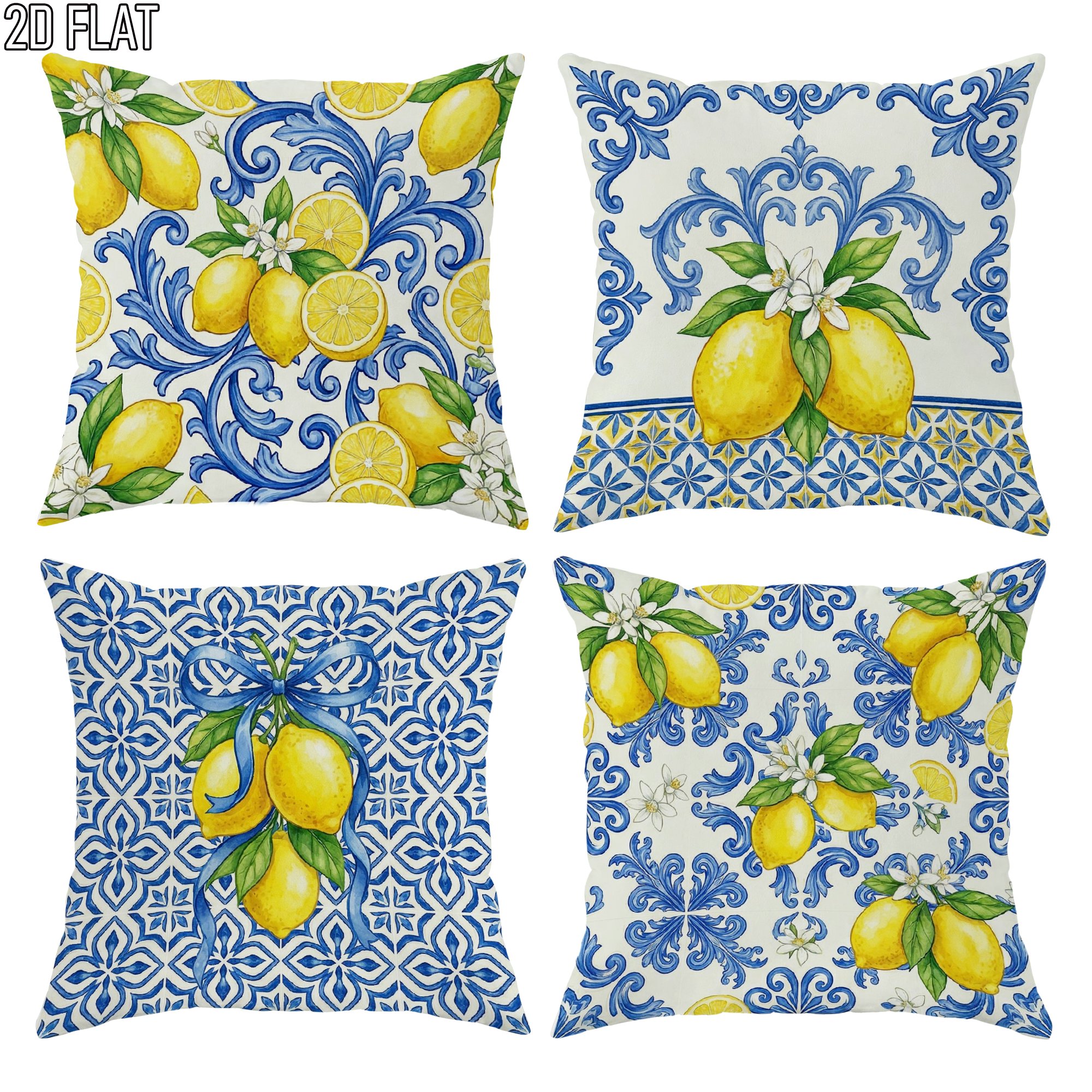 4Pcs Italian Summer Style Thro - Ceramic Tile Blank 리뷰 및 가격