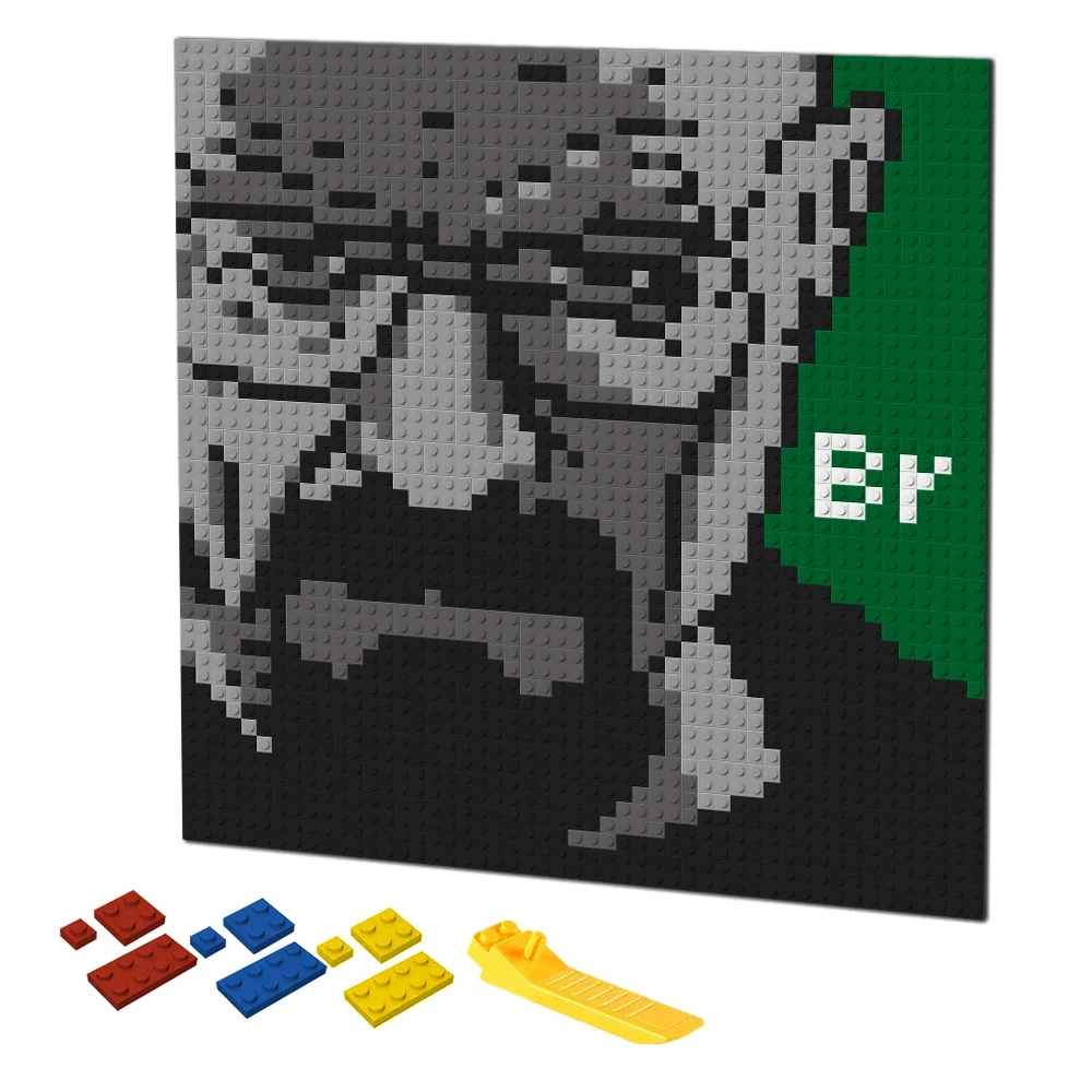 Retro Pixel Art Building Block - Puzzle Blank White 리뷰 및 가격