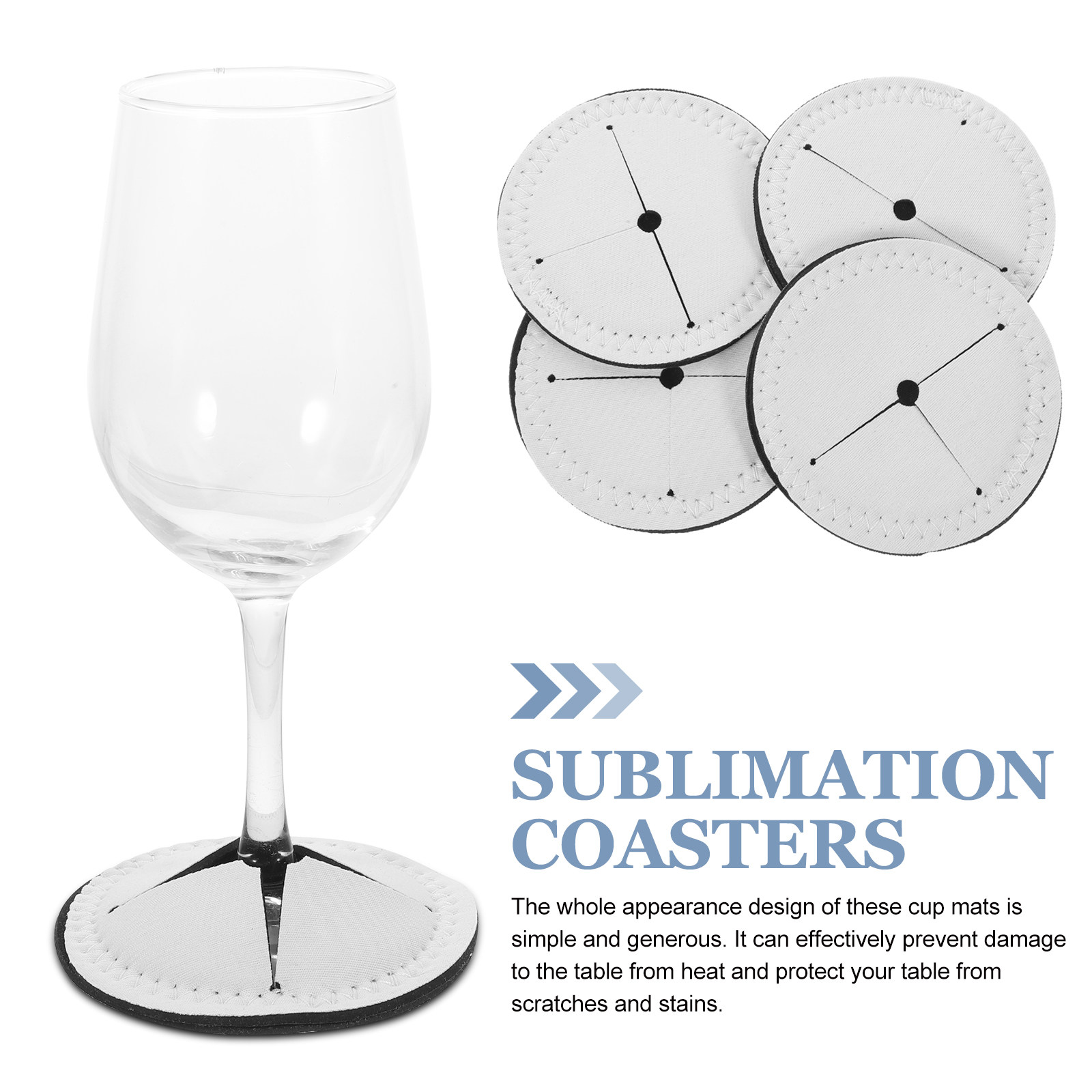 4Pcs DIY Red Wine Cup Coasters - Coaster Sublimation Blank 리뷰 및 가격