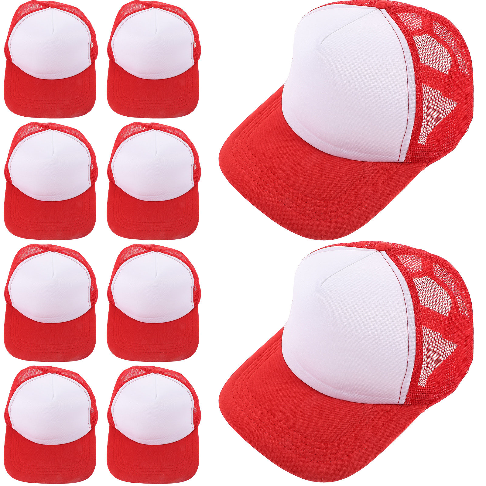 10pcs Blank Mesh Baseball Caps - Hat Sublimation Blank 리뷰 및 가격