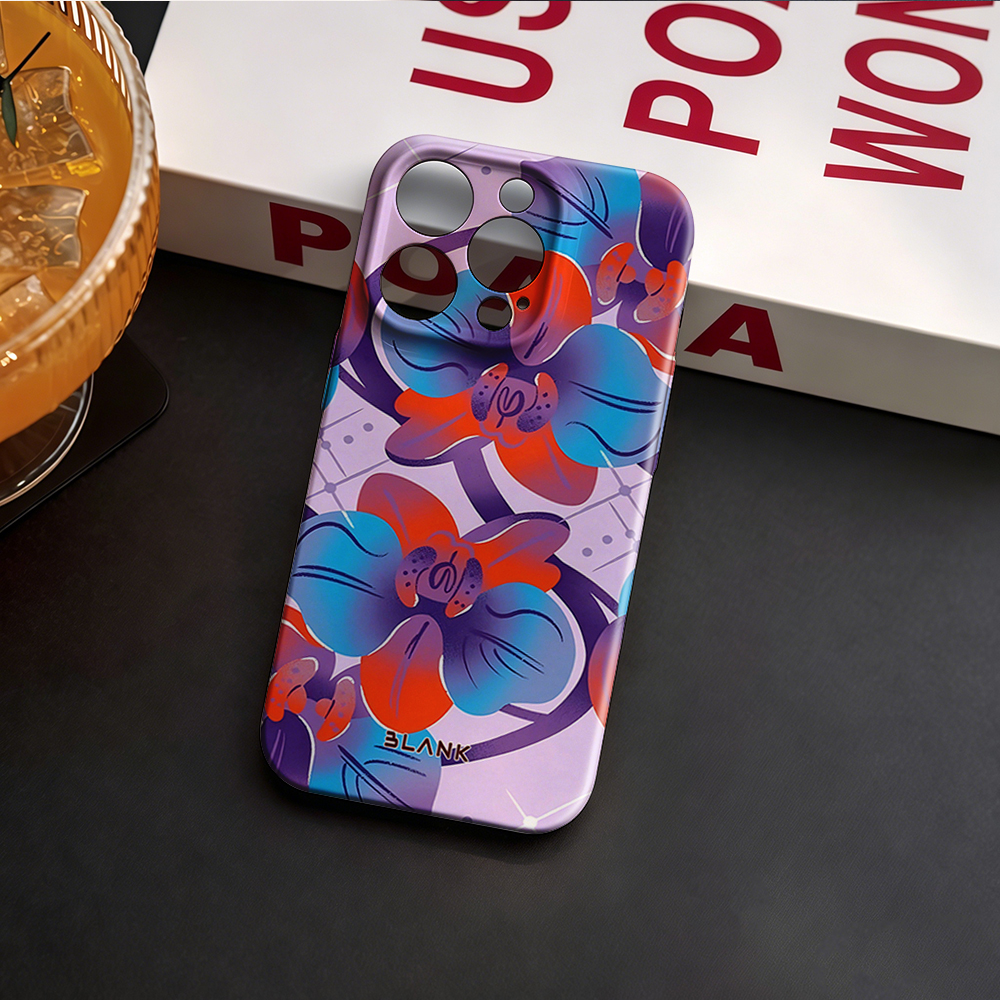 Blue and Green Floral Print Fo - Phone Case Blank Print 리뷰 및 가격