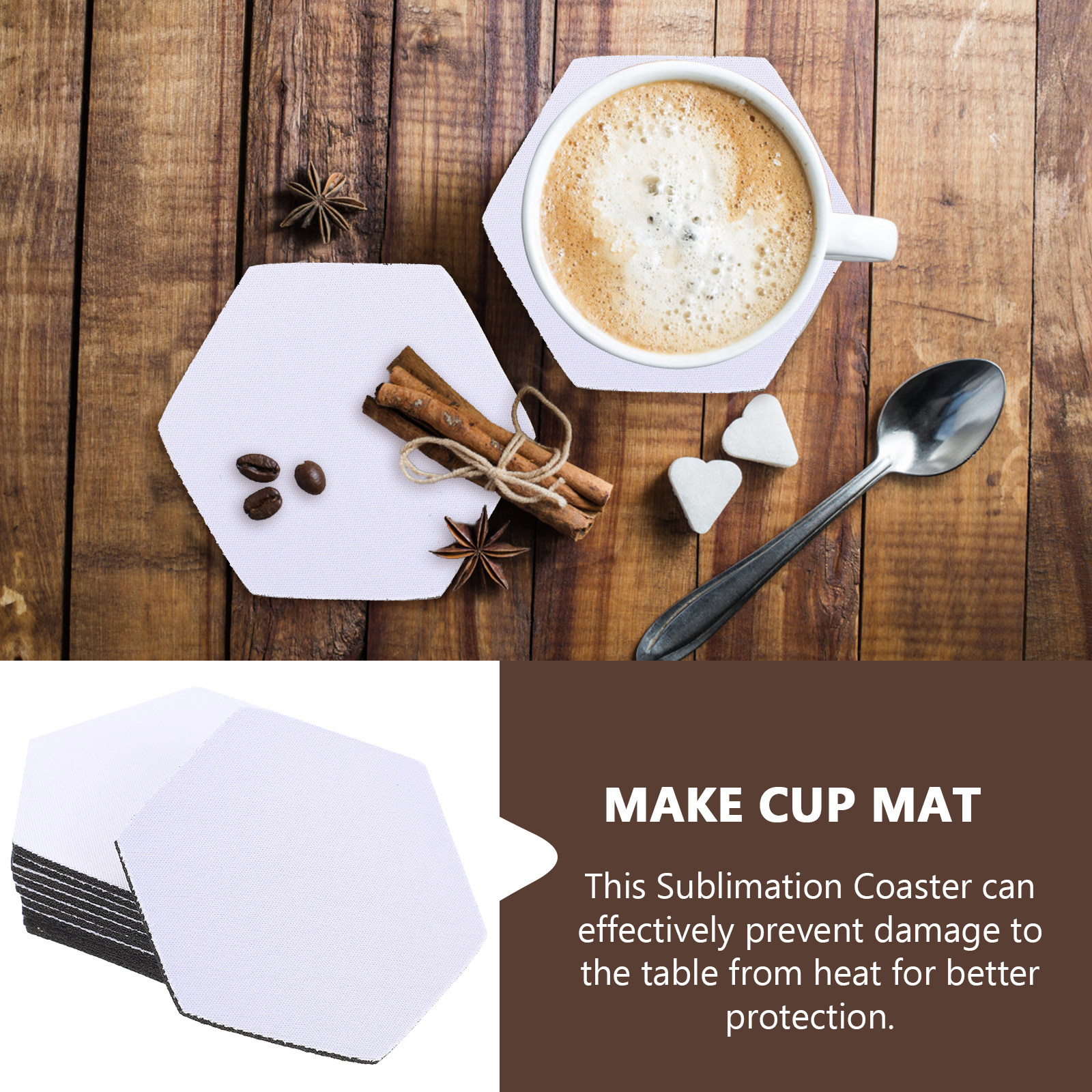 10Pcs Heat Transfer Coasters S - Coaster Sublimation Blank 리뷰 및 가격