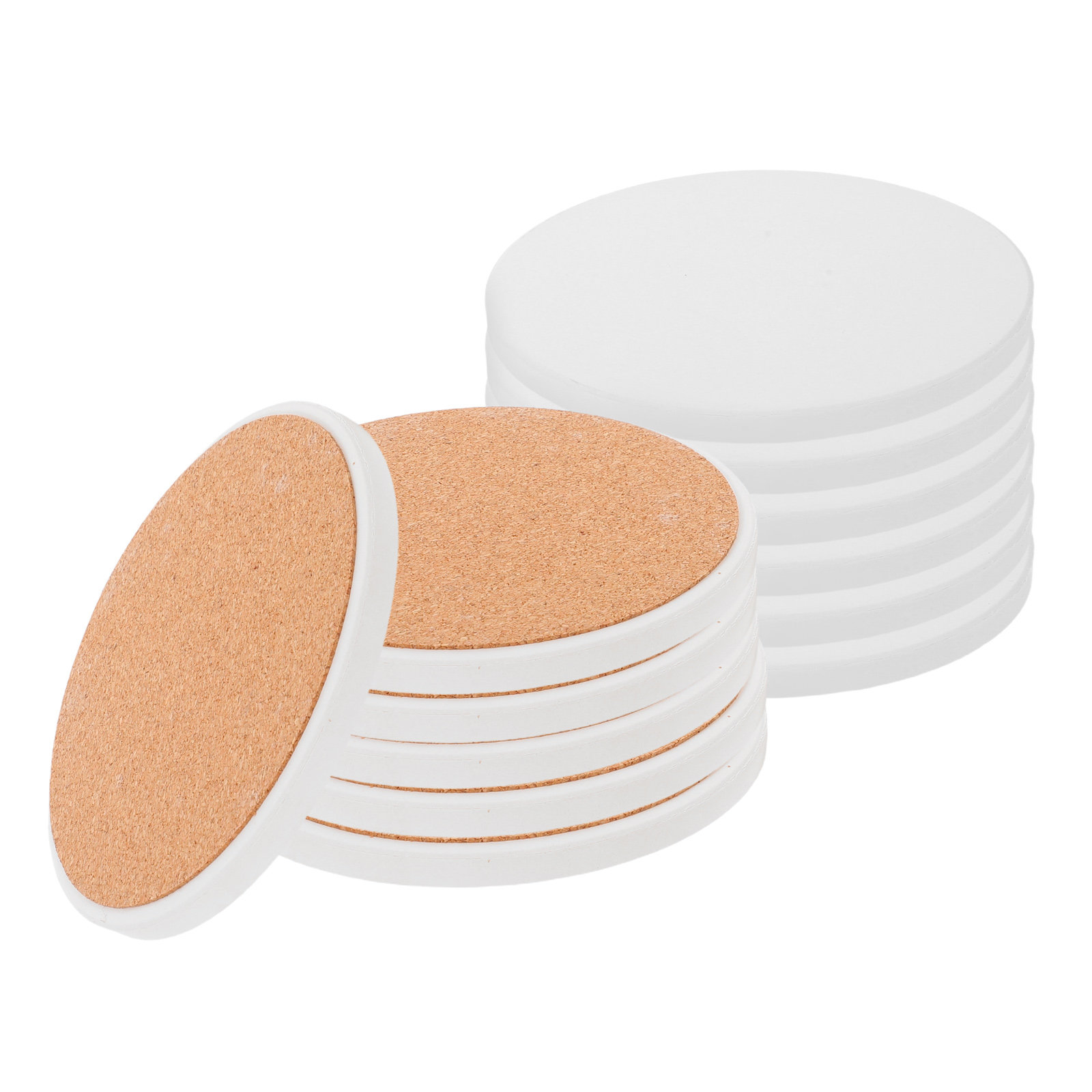 12Pcs White Round Ceramic Coas - Coaster Sublimation Blank 리뷰 및 가격