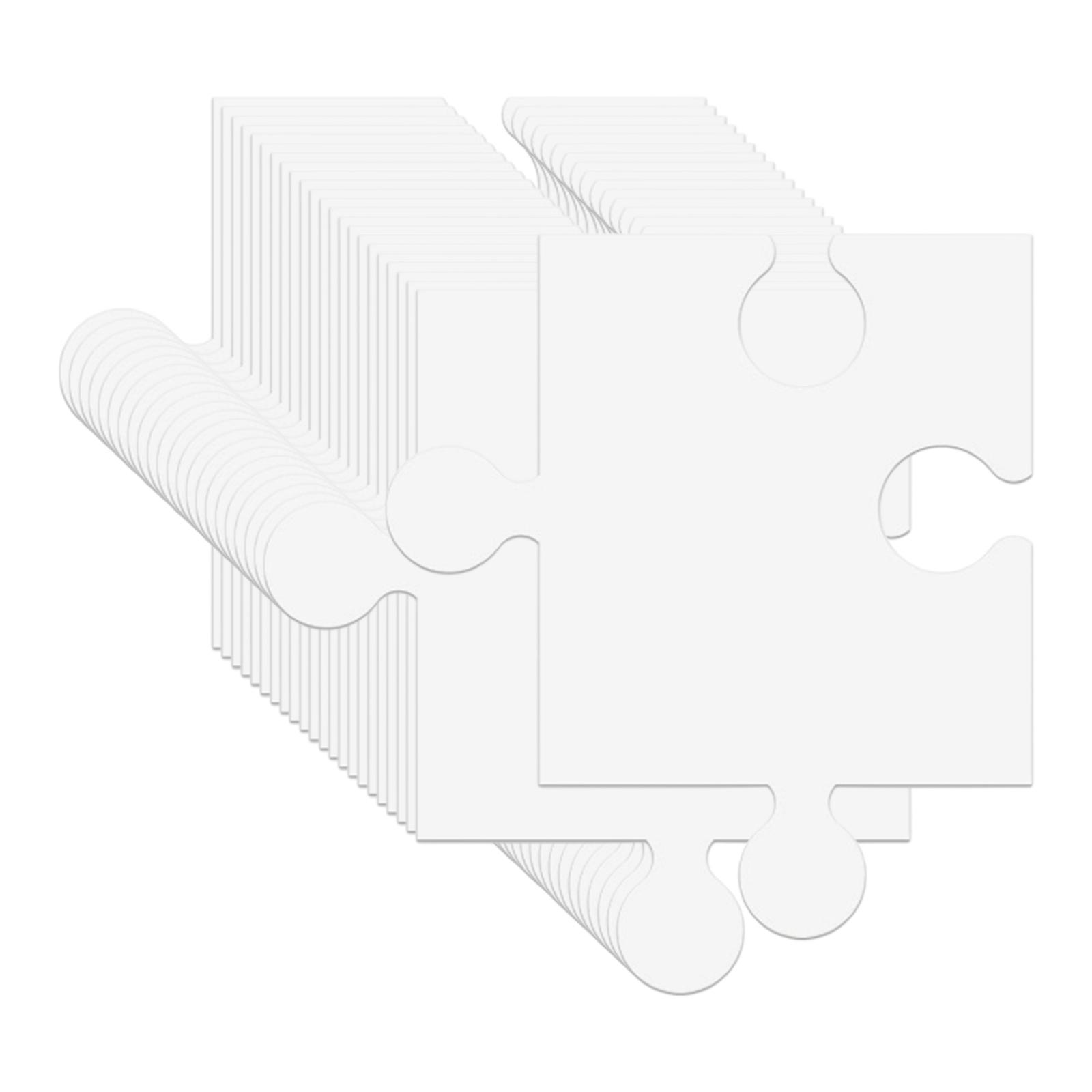 24Pcs White Cardboard Blank Ji - Puzzle Blank White 리뷰 및 가격